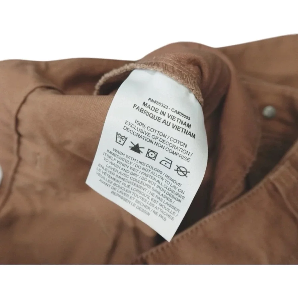 Air Jordan Women's Chicago Tan/Brown Canvas Cargo Pants (FV7098-223) Size M